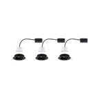 Paulmann EBL Nova Coin rund schwenkbar LED 3x6,5W 2700K 230V Schwarz matt/Alu