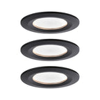 Paulmann EBL Nova Coin rund starr LED 3x6,5W 2700K 230V Schwarz matt/Alu