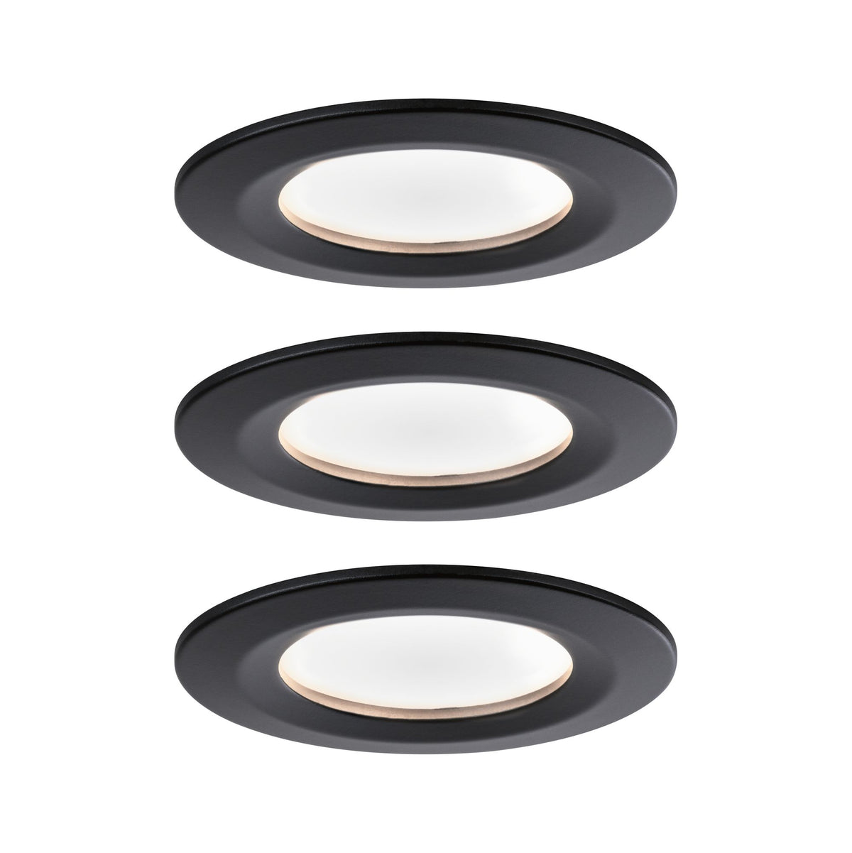 Paulmann EBL Nova Coin rund starr LED 3x6,5W 2700K 230V Schwarz matt/Alu