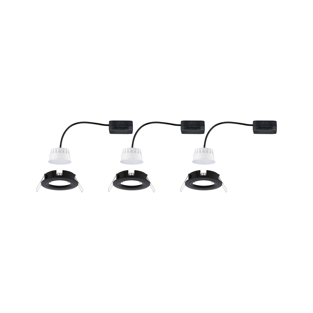 Paulmann EBL Nova Coin rund starr LED 3x6,5W 2700K 230V Schwarz matt/Alu