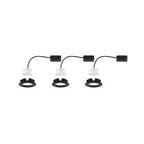 Paulmann EBL Nova Coin rund starr LED 3x6,5W 2700K 230V Schwarz matt/Alu
