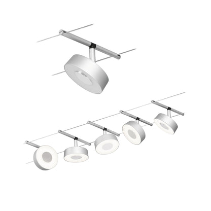Paulmann Seilsystem Set Circle Chrom matt,Chrom 5x5W  3.000 DC 60VA 5 Spots