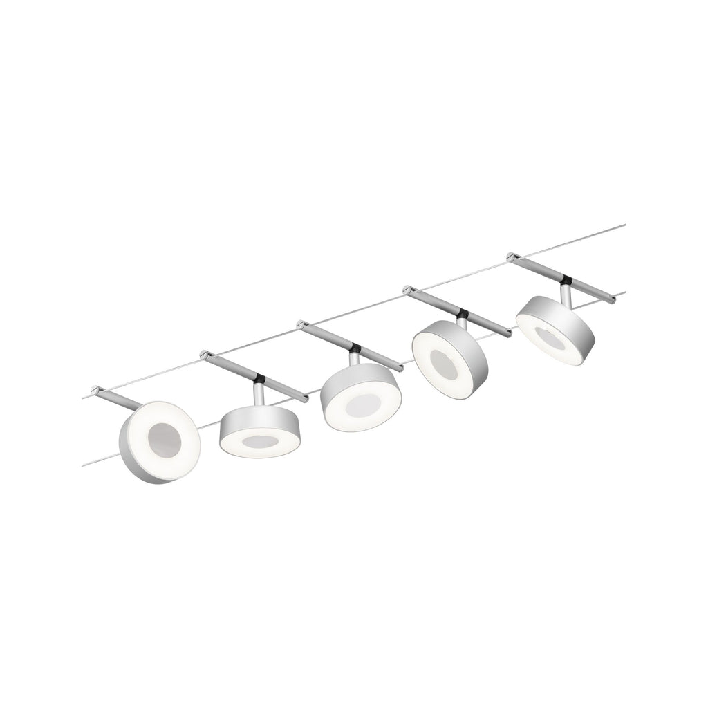Paulmann Seilsystem Set Circle Chrom matt,Chrom 5x5W  3.000 DC 60VA 5 Spots