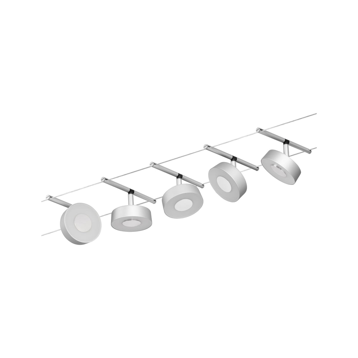 Paulmann Seilsystem Set Circle Chrom matt,Chrom 5x5W  3.000 DC 60VA 5 Spots