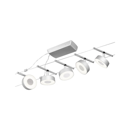 Paulmann Seilsystem Set Circle Chrom matt,Chrom 5x5W  3.000 DC 60VA 5 Spots