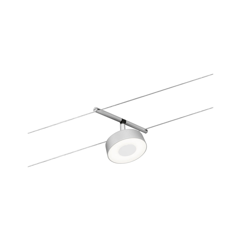 Paulmann Seilsystem Spot Circle Chrom matt,Chrom 1x5W  3.000 DC 60VA