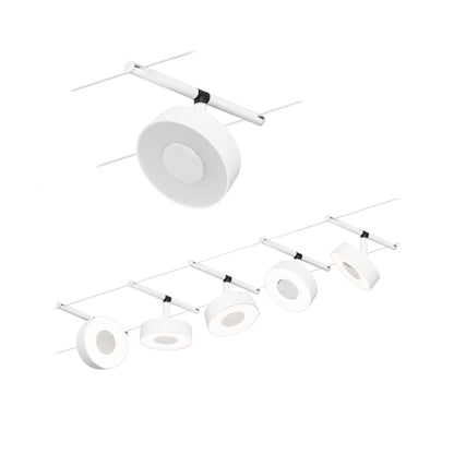 Paulmann Seilsystem Set Circle Weiß matt,Chrom 5x5W  3.000 DC 60VA 5 Spots