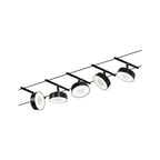 Paulmann Seilsystem Set Circle Schwarz matt,Chrom 5x5W  3.000 DC 60VA 5 Spots
