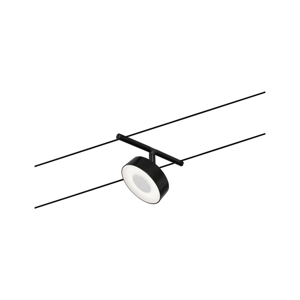 Paulmann Seilsystem Set Circle Schwarz matt,Chrom 5x5W  3.000 DC 60VA 5 Spots