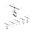 Paulmann Seilsystem Set Frame Chrom matt,Chrom 5x4,8W  3.000 DC 60VA 5 Spots