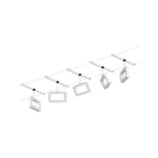 Paulmann Seilsystem Set Frame Weiß matt,Chrom 5x4,8W  3.000 DC 60VA 5 Spots