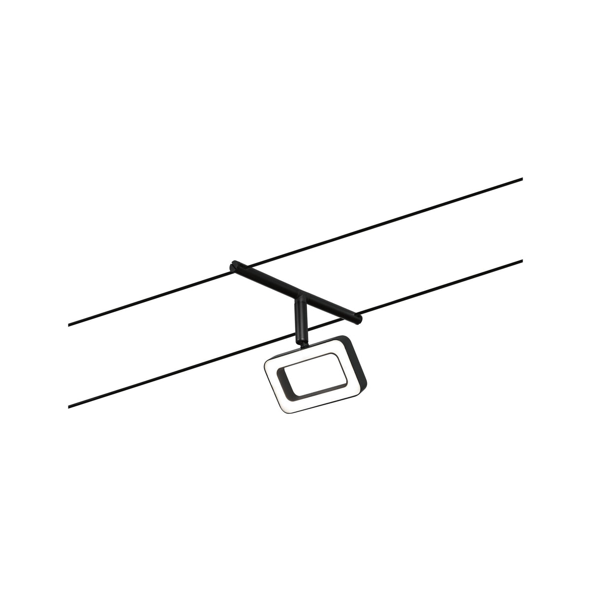 Paulmann Seilsystem Set Frame Schwarz matt,Chrom 5x4,8W  3.000 DC 60VA 5 Spots
