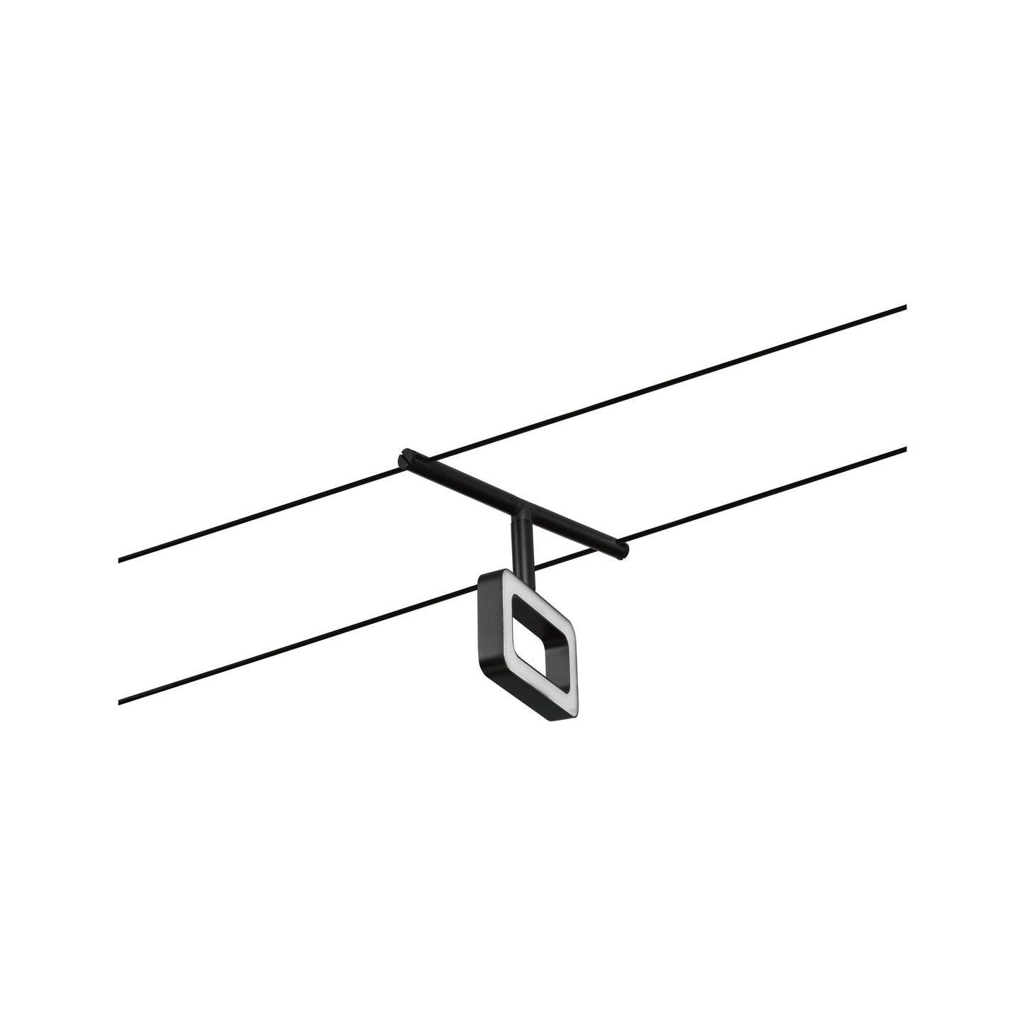 Paulmann Seilsystem Set Frame Schwarz matt,Chrom 5x4,8W  3.000 DC 60VA 5 Spots