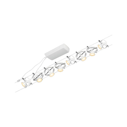 Paulmann Seilsystem Cardan Weiß matt 8 Spots ohne Leuchtmittel max. 8xW GU5,3 DC 60VA