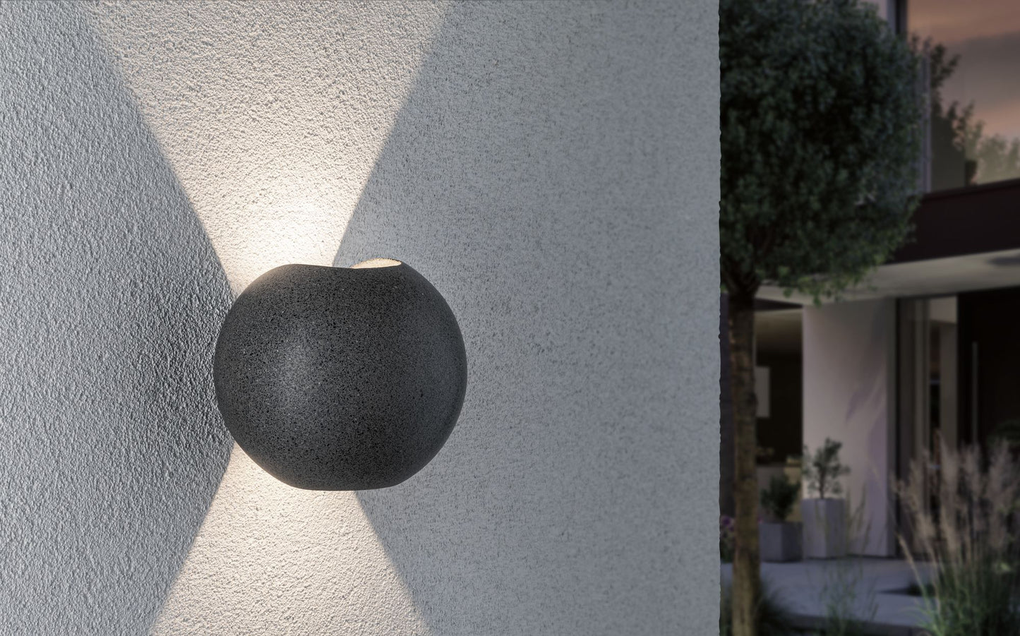 Paulmann Outdoor 230V Wandleuchte 2x6,5W IP44 bl 3000K Sandstone Cement