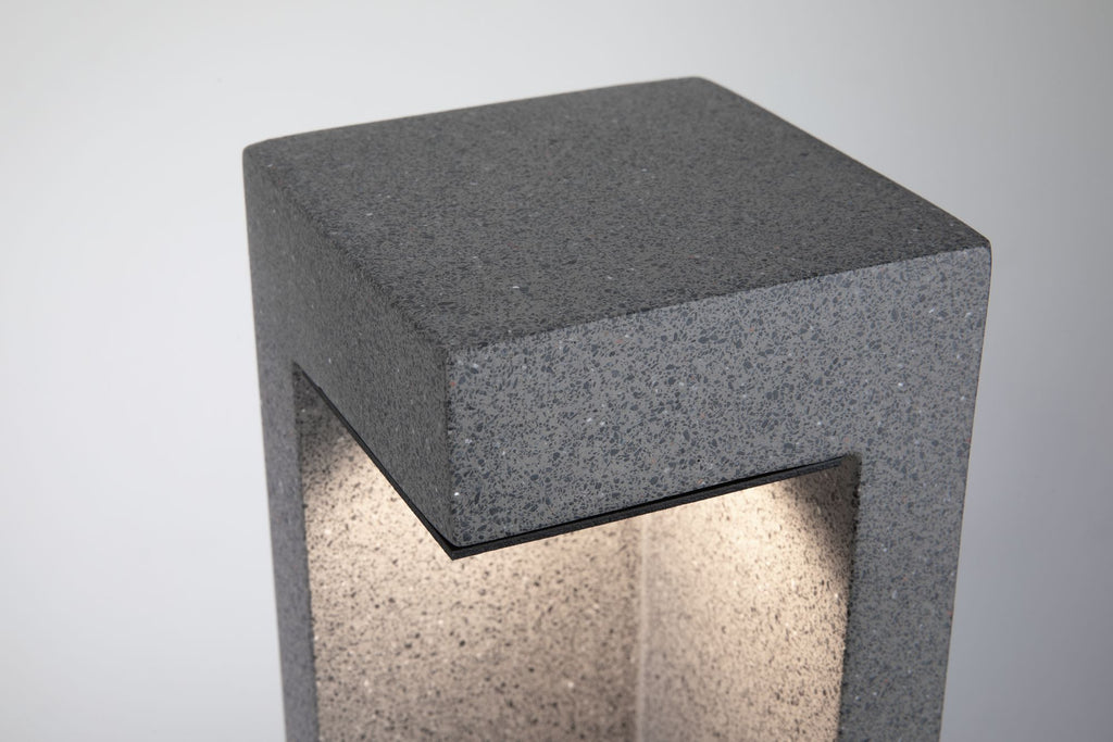 Paulmann Outdoor 230V Pollerleuchte Concrea 6,5W IP44 black 3000K Sandstone Cement