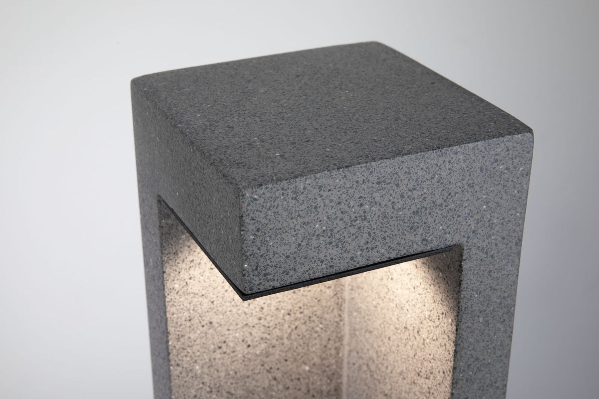 Paulmann Outdoor 230V Pollerleuchte Concrea 6,5W IP44 black 3000K Sandstone Cement