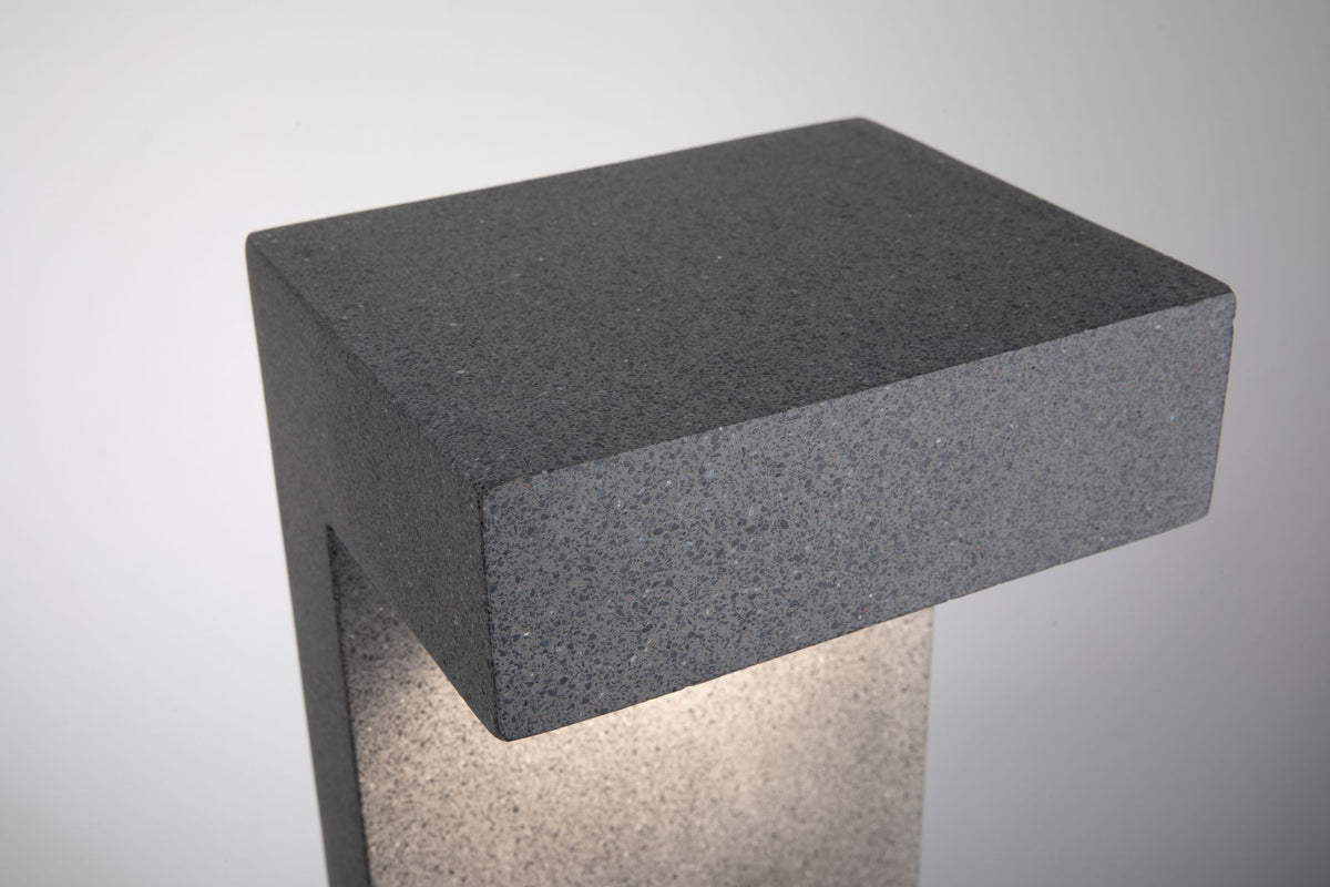 Paulmann Outdoor 230V Pollerleuchte Concrea 6,5W IP44 black 3000K Sandstone Cement