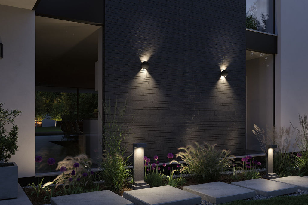 Paulmann Outdoor 230V Pollerleuchte Concrea 6,5W IP44 black 3000K Sandstone Cement