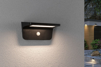 Paulmann Outdoor Solar Wandleuchte Solveig Anthrazit IP44 350lm Warmweiß
