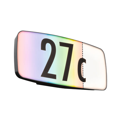Paulmann Smart Home Zigbee LED Hausnummernleuchten Sheera mit Bewegungsmelder und Dämmerungssensor Tunable White und RGBW IP44  276x73mm RGBW+ 6,5W 430lm 230V  Anthrazit Kunststoff