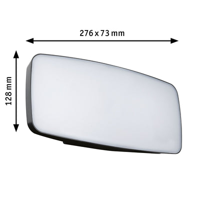Paulmann Smart Home Zigbee LED Hausnummernleuchten Sheera mit Bewegungsmelder und Dämmerungssensor Tunable White und RGBW IP44  276x73mm RGBW+ 6,5W 430lm 230V  Anthrazit Kunststoff