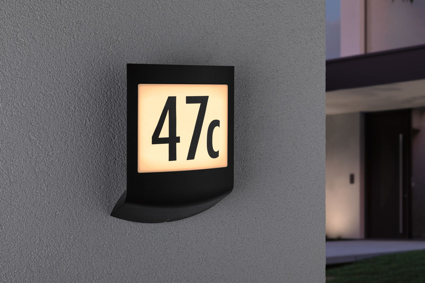 Paulmann Smart Home Zigbee LED Außenwandleuchte Padea mit Bewegungsmelder und Dämmerungssensor Tunable Warm IP44  198x71mm Tunable Warm 8,2W 550lm 230V  Anthrazit Kunststoff