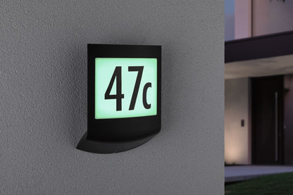 Paulmann Smart Home Zigbee LED Außenwandleuchte Padea mit Bewegungsmelder und Dämmerungssensor Tunable White und RGBW IP44  198x71mm RGBW+ 8,2W 550lm 230V  Anthrazit Kunststoff