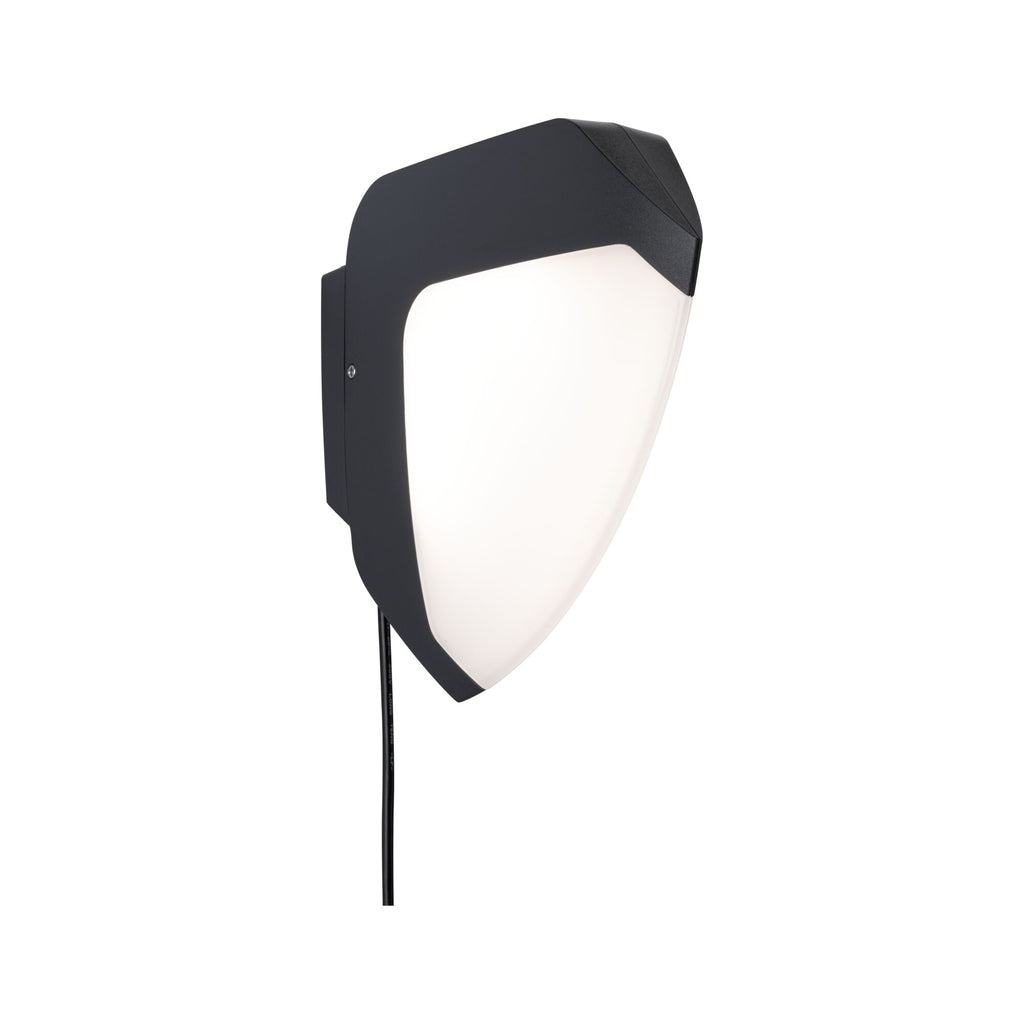 Paulmann Park + Light LED Außenwandleuchte Ikosea ohne Bewegungsmelder IP44  50x203mm 3000K 2x2,8W 2x300lm 12V  Anthrazit Kunststoff