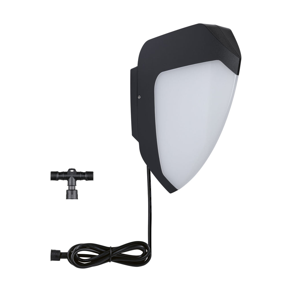 Paulmann Park + Light LED Außenwandleuchte Ikosea mit Bewegungsmelder IP44  50x203mm 3000K 2x2,8W 2x300lm 12V  Anthrazit Kunststoff