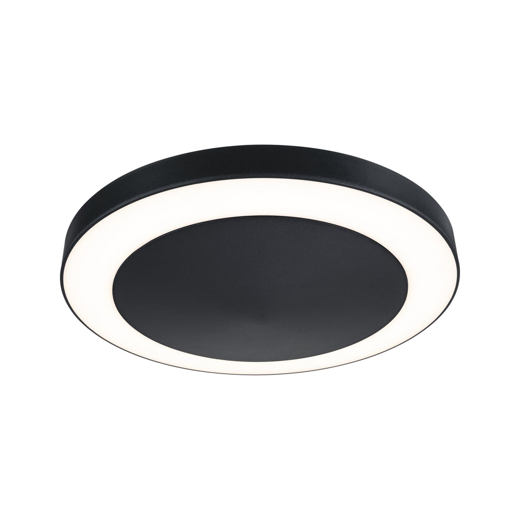 Paulmann LED Deckenaufbauleuchte Circula mit Dämmerungssensor und Bewegungsmelder IP44 rund 320mm 3000K 14W 1800lm 230V  Anthrazit Kunststoff