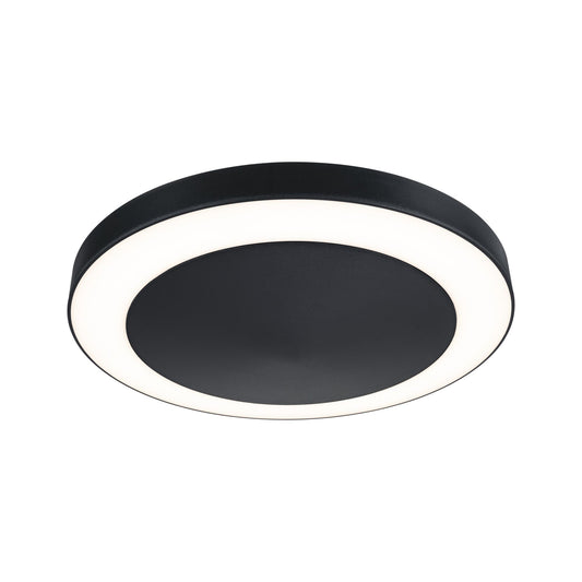 Paulmann LED Deckenaufbauleuchte Circula mit Dämmerungssensor und Bewegungsmelder IP44 rund 320mm 3000K 14W 1800lm 230V  Anthrazit Kunststoff