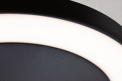 Paulmann LED Deckenaufbauleuchte Circula mit Dämmerungssensor und Bewegungsmelder IP44 rund 320mm 3000K 14W 1800lm 230V  Anthrazit Kunststoff