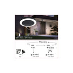 Paulmann LED Deckenaufbauleuchte Circula mit Dämmerungssensor und Bewegungsmelder IP44 rund 320mm 3000K 14W 1800lm 230V  Anthrazit Kunststoff