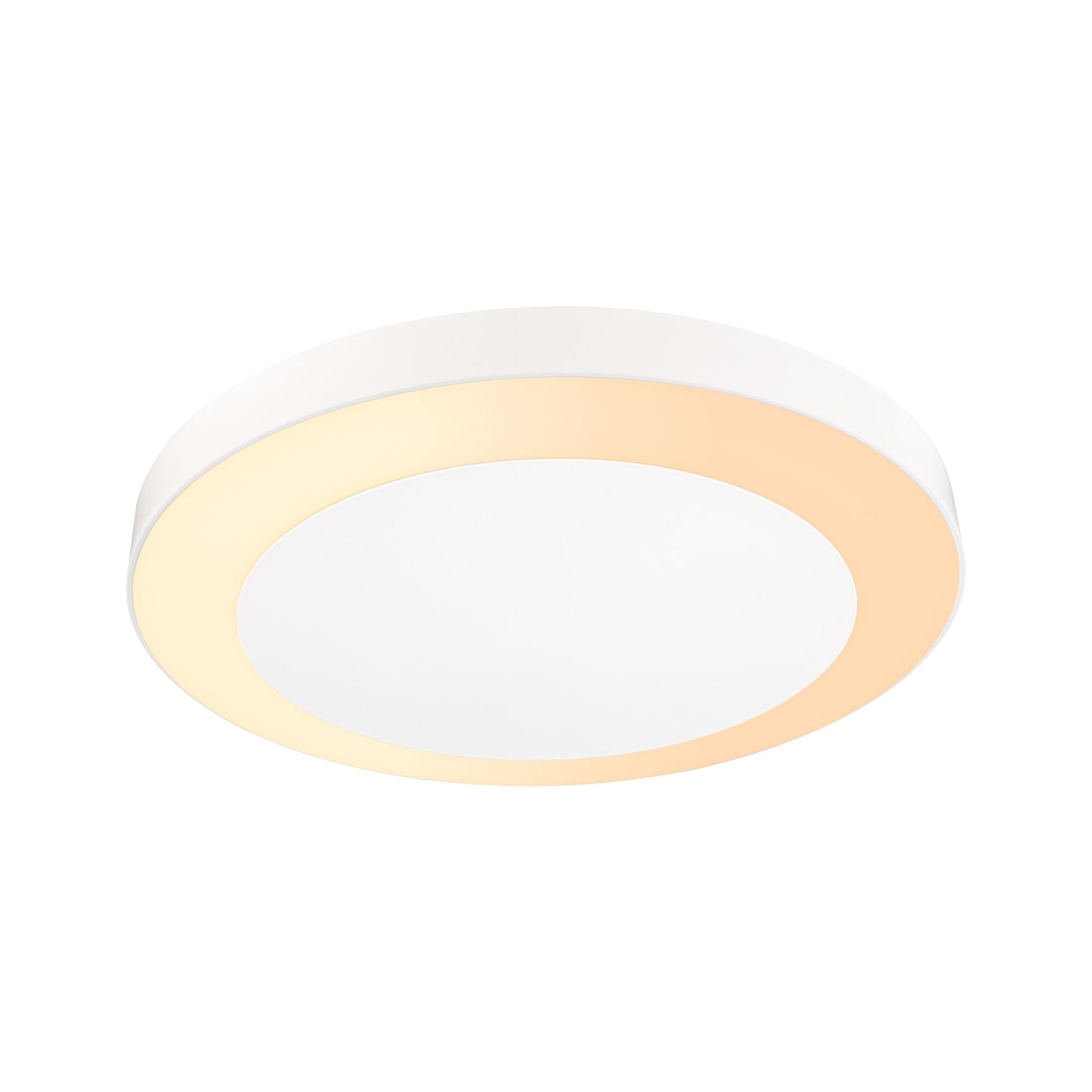 Paulmann Smart Home Zigbee LED Deckenaufbauleuchte Circula mit Bewegungsmelder und Dämmerungssensor Tunable Warm IP44 rund 320mm Tunable Warm 14W 880lm 230V  Weiß Kunststoff