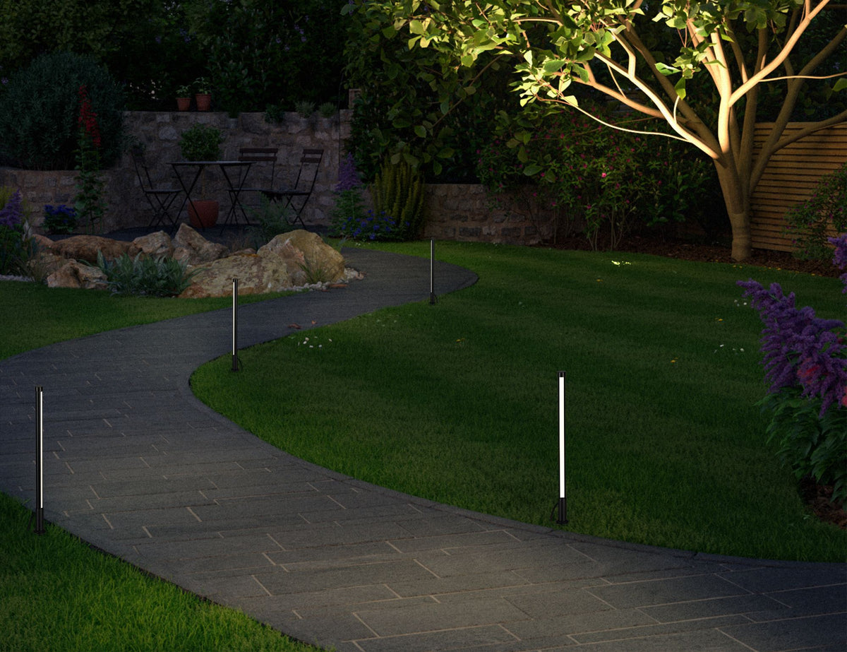 Paulmann Plug & Shine Pollerleuchte Lichtstab 360mm IP44 5,5W 3.000K Anthrazit