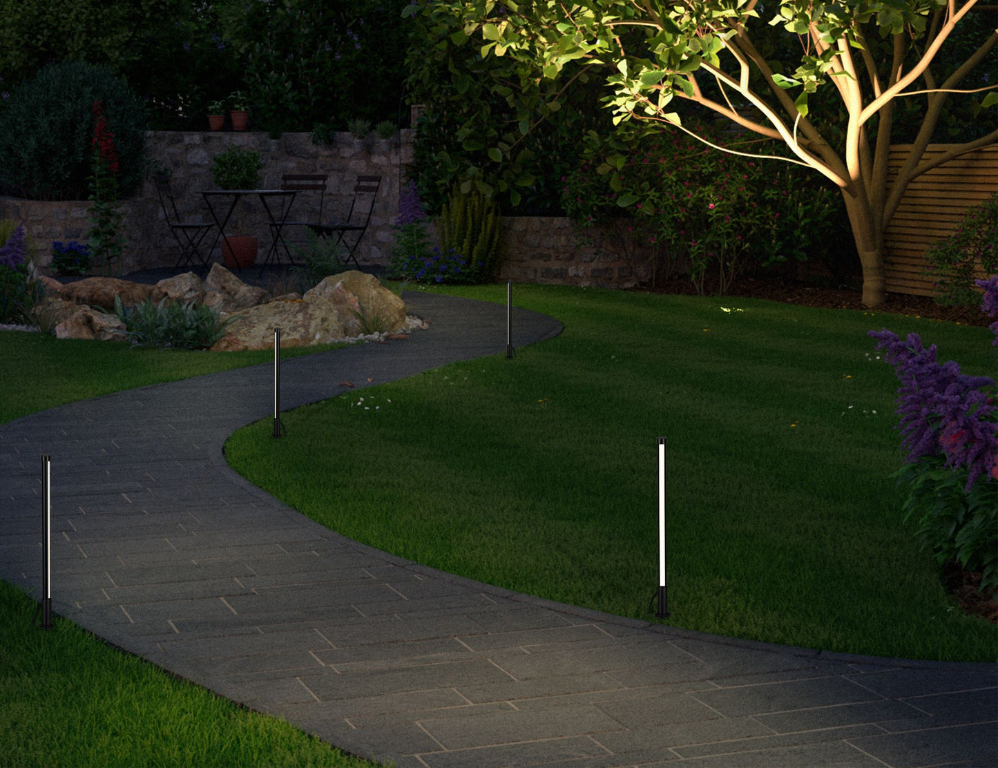 Paulmann Plug & Shine Pollerleuchte Lichtstab 360mm IP44 5,5W 3.000K Anthrazit