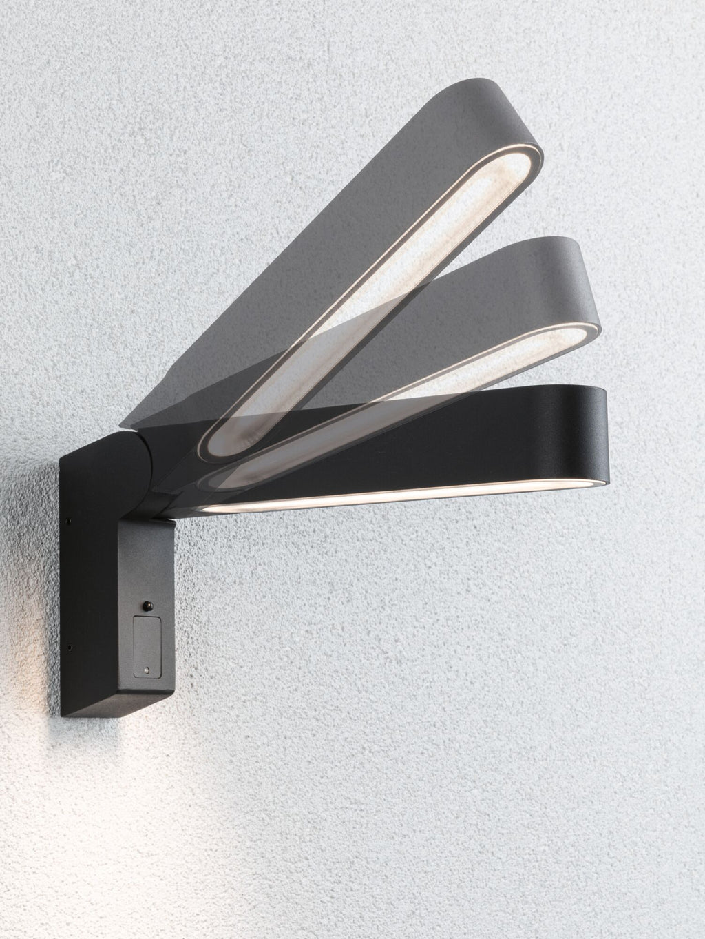 Paulmann House LED Außenwandleuchte Ito Vertikale Ausrichtung Bewegungsmelder IP44  47x301mm 3000K 6W 450lm 230V 65° Anthrazit Metall,Kunststoff