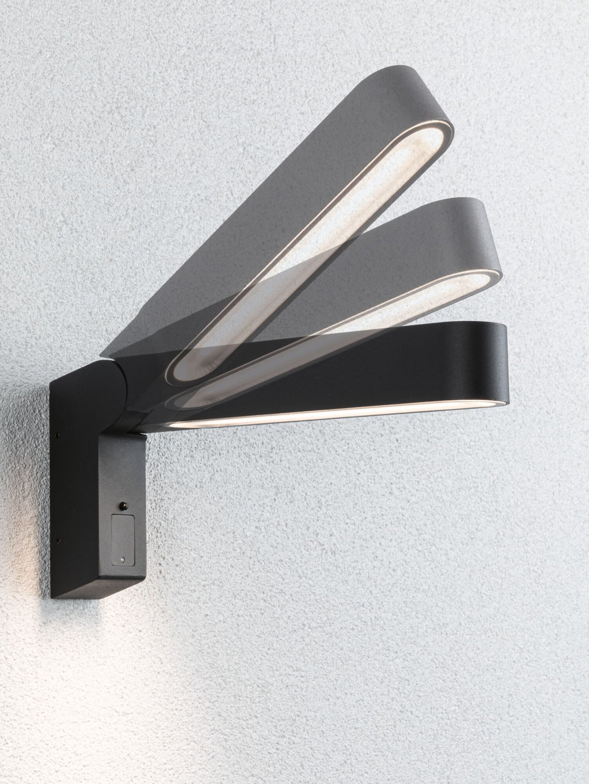 Paulmann House LED Außenwandleuchte Ito Vertikale Ausrichtung Bewegungsmelder IP44  47x301mm 3000K 6W 450lm 230V 65° Anthrazit Metall,Kunststoff