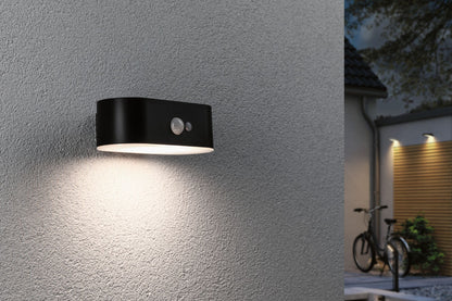 Paulmann Solar LED Außenwandleuchte Adya mit Bewegungsmelder IP44 180x118mm 3000K 2,5W 300lm