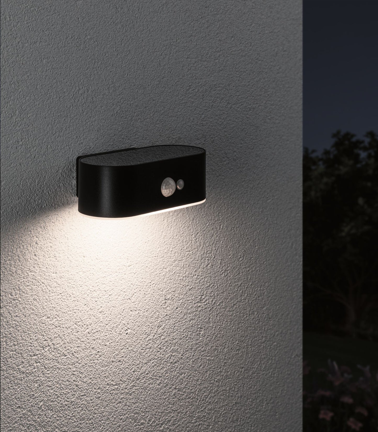 Paulmann Solar LED Außenwandleuchte Adya mit Bewegungsmelder IP44 180x118mm 3000K 2,5W 300lm