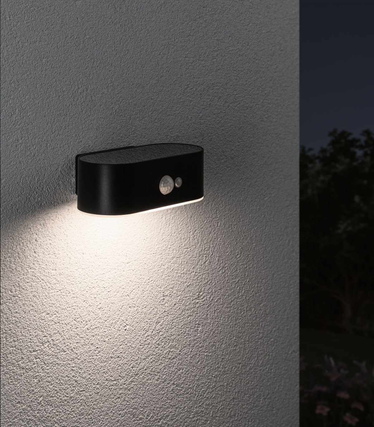 Paulmann Solar LED Außenwandleuchte Adya mit Bewegungsmelder IP44 180x118mm 3000K 2,5W 300lm