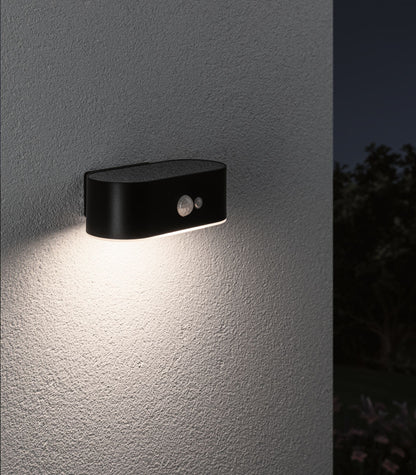 Paulmann Solar LED Außenwandleuchte Adya mit Bewegungsmelder IP44 180x118mm 3000K 2,5W 300lm