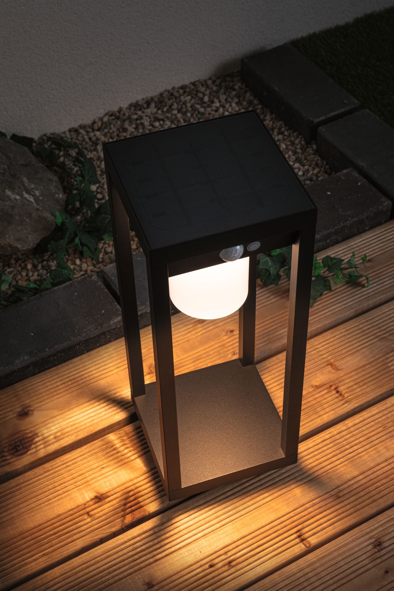 Paulmann Solar LED Pollerleuchte Marisol mit Bewegungsmelder IP44 150x150mm 3000K 5,5W 600lm