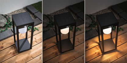 Paulmann Solar LED Pollerleuchte Marisol mit Bewegungsmelder IP44 150x150mm 3000K 5,5W 600lm