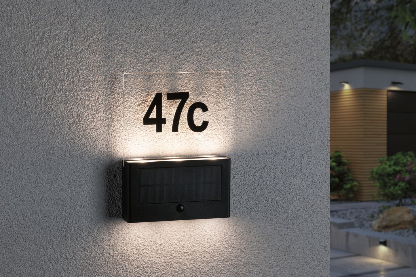 Paulmann Solar LED Hausnummernleuchte Neda IP44 3000K 80lm Anthrazit