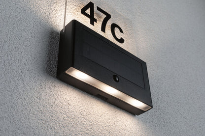 Paulmann Solar LED Hausnummernleuchte Neda IP44 3000K 80lm Anthrazit