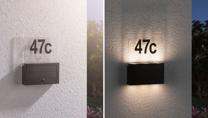 Paulmann Solar LED Hausnummernleuchte Neda IP44 3000K 80lm Anthrazit