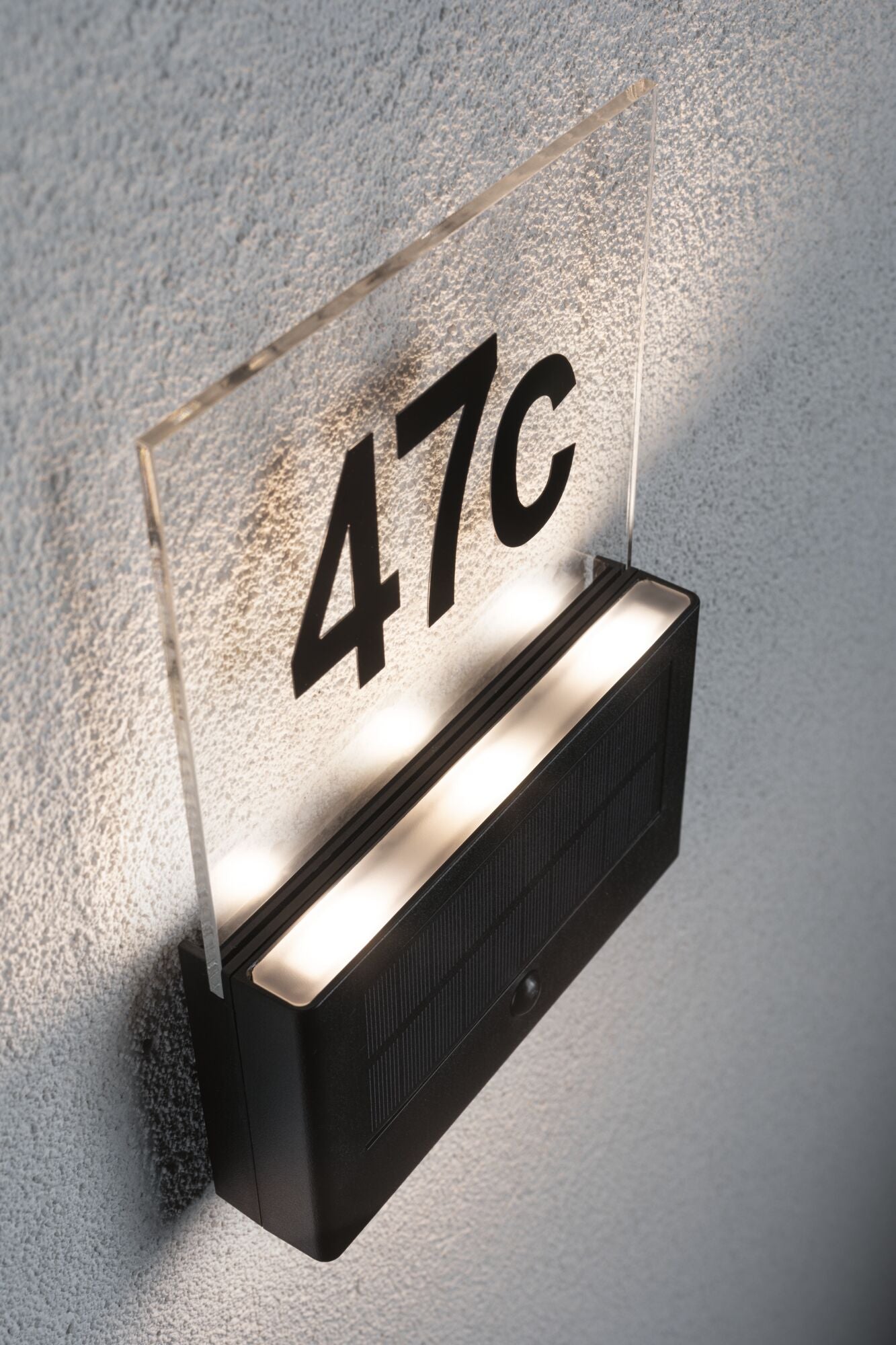 Paulmann Solar LED Hausnummernleuchte Neda IP44 3000K 80lm Anthrazit