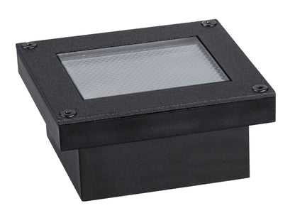 Paulmann Solar LED Bodeneinbauleuchte Domenic IP67 eckig 80x80mm 3000K 0,1W 1lm  Schwarz Kunststoff